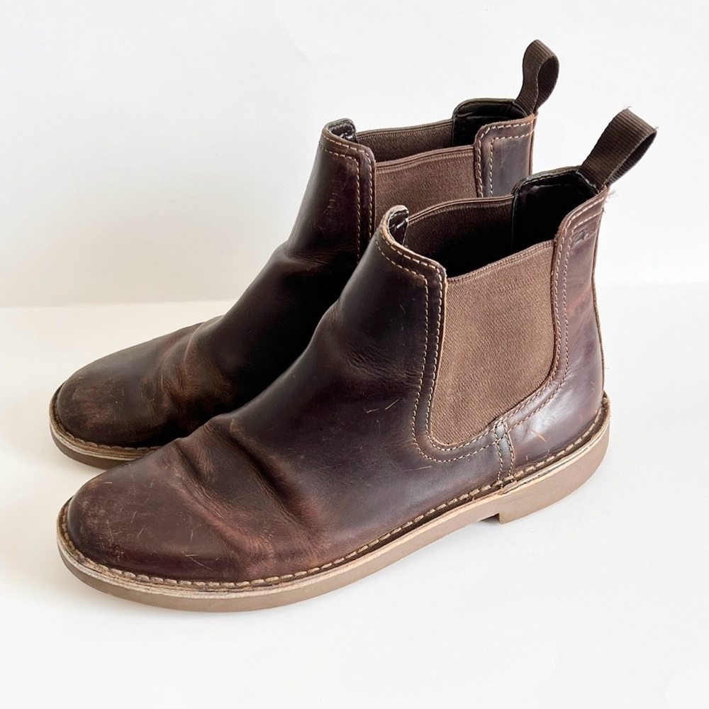 Clarks Bushacre Hill Genuine Leather Chelsea Boots